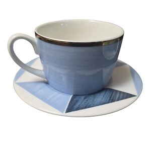 Set Of Lenox Luca Adrisani Blue Azzuro Cup & Saucer Nwot